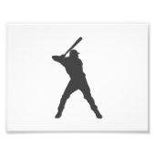 Baseball-Player-Silhouette Fotodruck (Vorne)