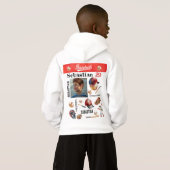 Baseball Player Software PERSONALISIERT Foto & Nam Hoodie (Schwarz voll)