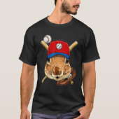 Baseball Player Squirrel Pitcher Catcher Baseball  T-Shirt (Vorderseite)
