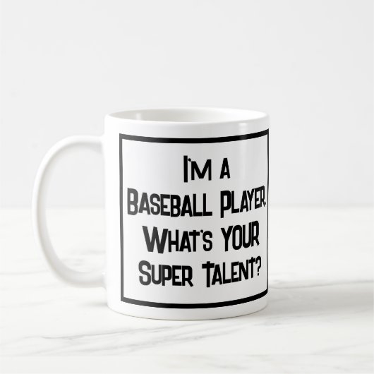 Baseball Player Super Talent. Tasse (Links)