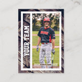 Baseball Player Trading Card Souvenir Telefonnummerkarte (Vorderseite)