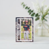 Baseball Player Trading Card Souvenir Telefonnummerkarte (Stehend Vorderseite)