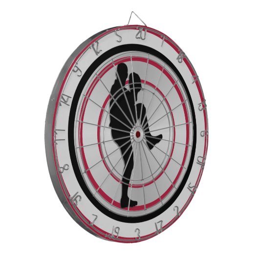 Baseball Player Verlassen Handed Pitcher Windup Dartscheibe (Vorderseite Links)