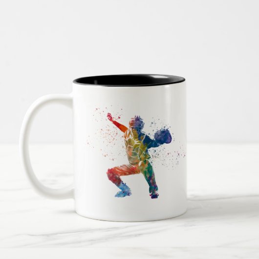 baseball player zweifarbige tasse (Links)
