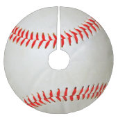 Baseball Polyester Weihnachtsbaumdecke (Vorderseite)