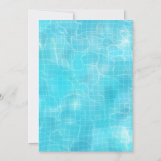 Baseball-Pool-Party Einladung (Rückseite)