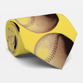 Baseball Pop Art Krawatte (Gerollt)