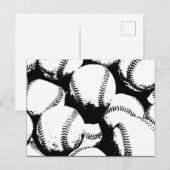Baseball Pop Kunst, Dichtung und Musik Postkarte (Vorne/Hinten)