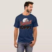 Baseball Poppy Retro Vintages Kinderspiel T-Shirt (Vorne ganz)