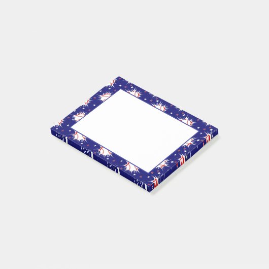 Baseball Post-it Klebezettel (angewinkelt)