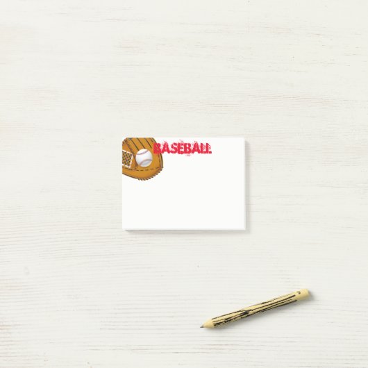 Baseball Post-it-Notes Post-it Klebezettel (Auf Schreibtisch)