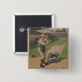 Baseball-Poster-Button Button (Vorne & Hinten)