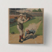 Baseball-Poster-Button Button (Vorderseite)