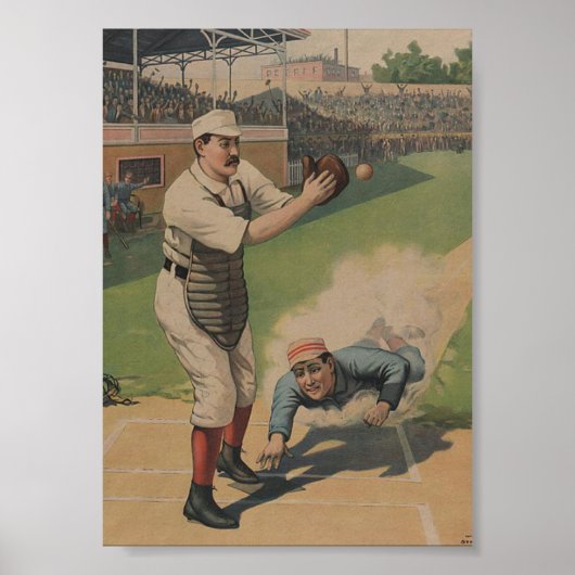 Baseball Poster Druck (Vorne)