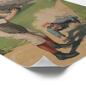 Baseball Poster Druck (Ecke)