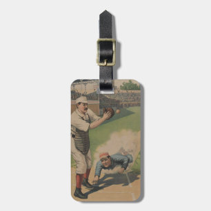 Baseball-Poster-Gepäckmarke Gepäckanhänger
