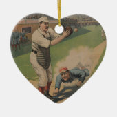 Baseball Poster Keramik Ornament (Vorne)