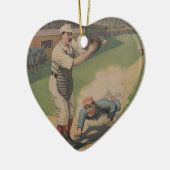 Baseball Poster Keramik Ornament (Links)