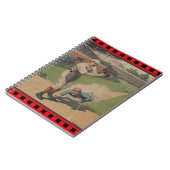 Baseball-Poster-Notebook Notizblock (Linke Seite)