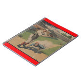 Baseball-Poster-Notebook Notizblock (Linke Seite)