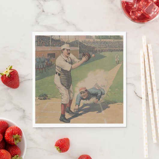 Baseball Poster Paper Napkin Serviette (Beispiel)