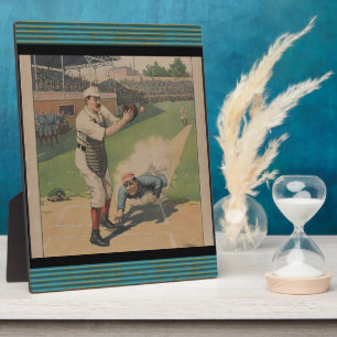 Baseball Poster Plaque Fotoplatte