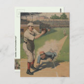 Baseball Poster Postkarte (Vorne/Hinten)