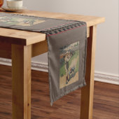 Baseball Poster Table Runner Kurzer Tischläufer (Beispiel)