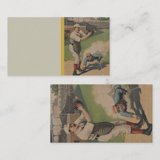 Baseball Poster Visitenkarte (Vorne/Hinten)