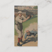 Baseball Poster Visitenkarte (Rückseite)
