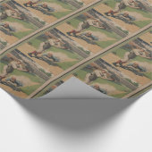 Baseball Poster Wrapping Paper Geschenkpapier (Ecke)