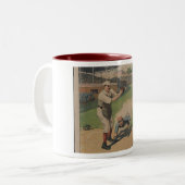 Baseball Poster Zweifarbige Tasse (Vorderseite Links)