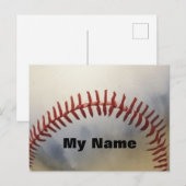 Baseball Postkarte (Vorne/Hinten)
