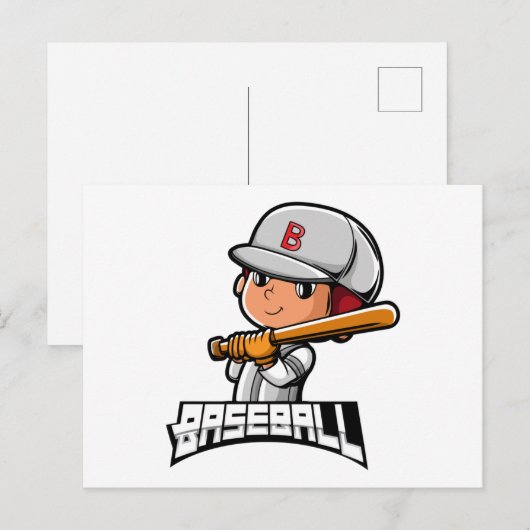 Baseball Postkarte (Vorne/Hinten)