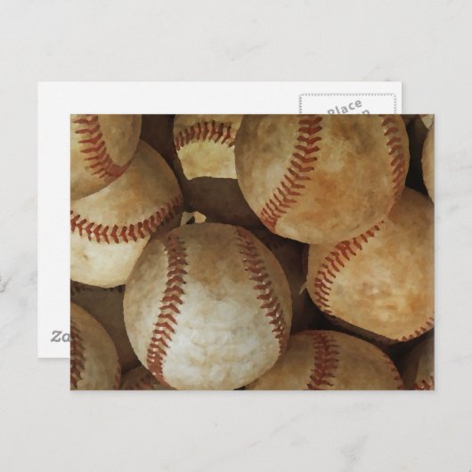 Baseball Postkarte (Vorne/Hinten)