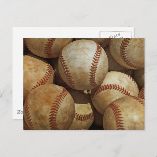 Baseball Postkarte (Vorne/Hinten)