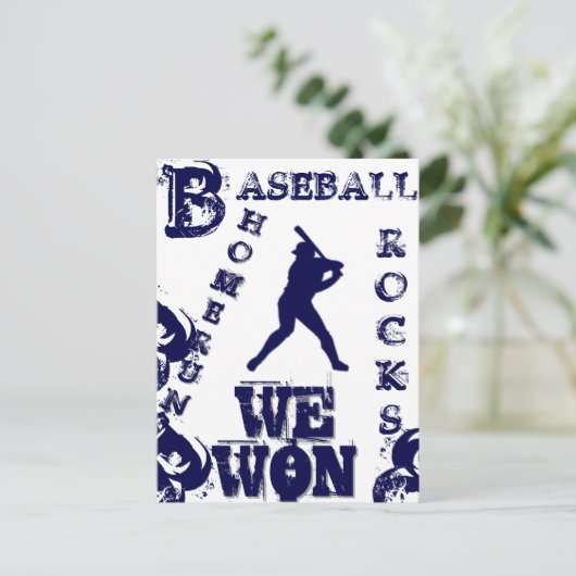 Baseball Postkarte (Stehend Vorderseite)