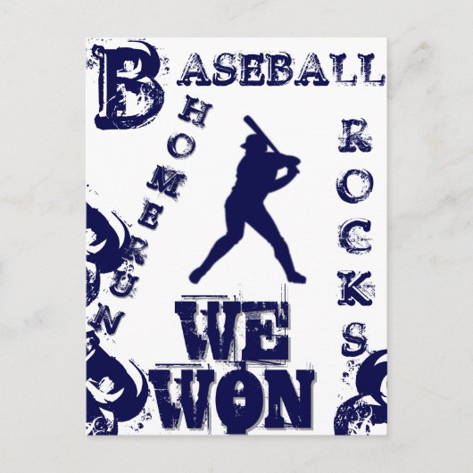 Baseball Postkarte (Vorderseite)