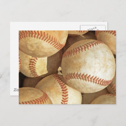 Baseball Postkarte (Vorne/Hinten)