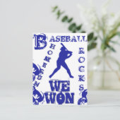 Baseball Postkarte (Stehend Vorderseite)