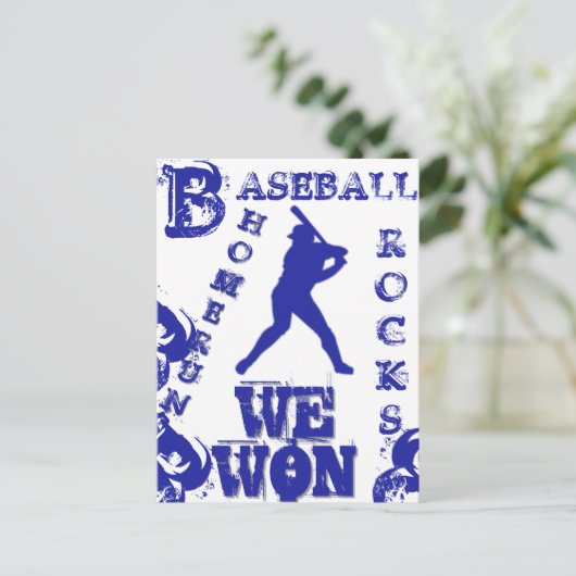 Baseball Postkarte (Stehend Vorderseite)