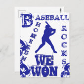 Baseball Postkarte (Vorne/Hinten)