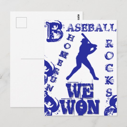 Baseball Postkarte (Vorne/Hinten)