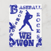 Baseball Postkarte (Vorderseite)