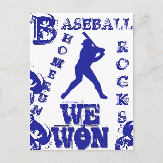 Baseball Postkarte (Vorderseite)