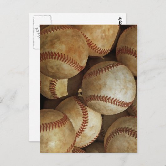 Baseball Postkarte (Vorne/Hinten)