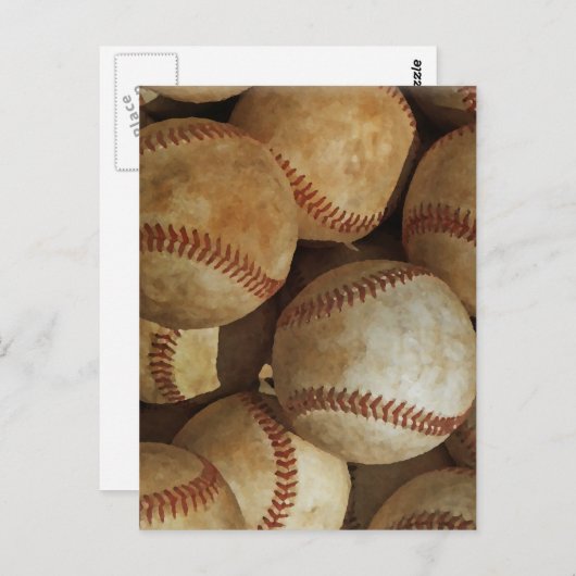 Baseball Postkarte (Vorne/Hinten)