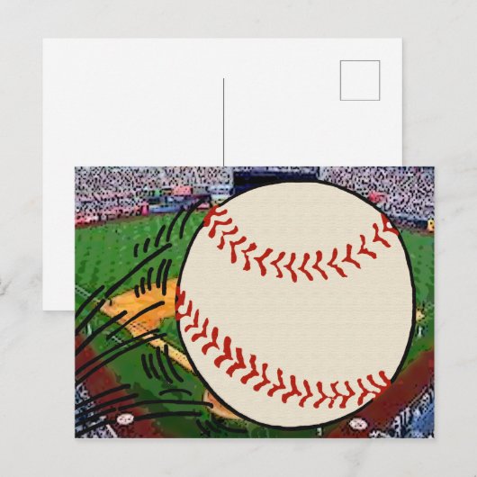 Baseball Postkarte (Vorne/Hinten)
