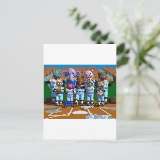 Baseball Postkarte (Stehend Vorderseite)
