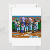 Baseball Postkarte (Vorne/Hinten)